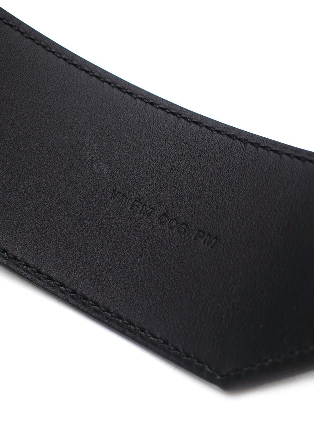 Hermes Black Kelly Pocket Bag Strap with Gold Hardware