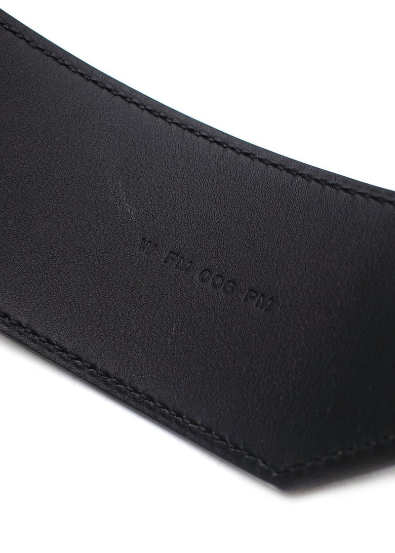 Hermes Black Kelly Pocket Bag Strap with Gold Hardware