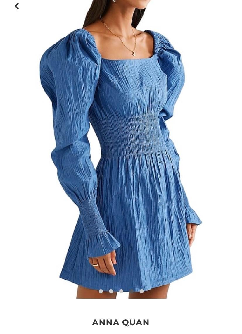 Anna Quan Blue Cotton Everly Dress