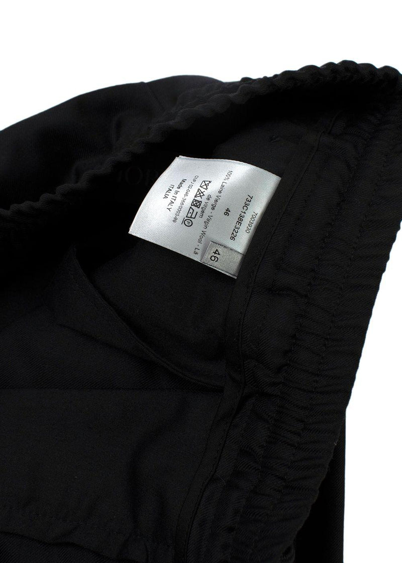 Dior Homme Black Virgin Wool Joggers