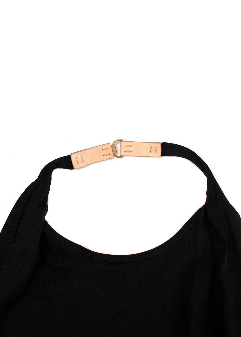 Celine Black Halterneck Open-back Dress