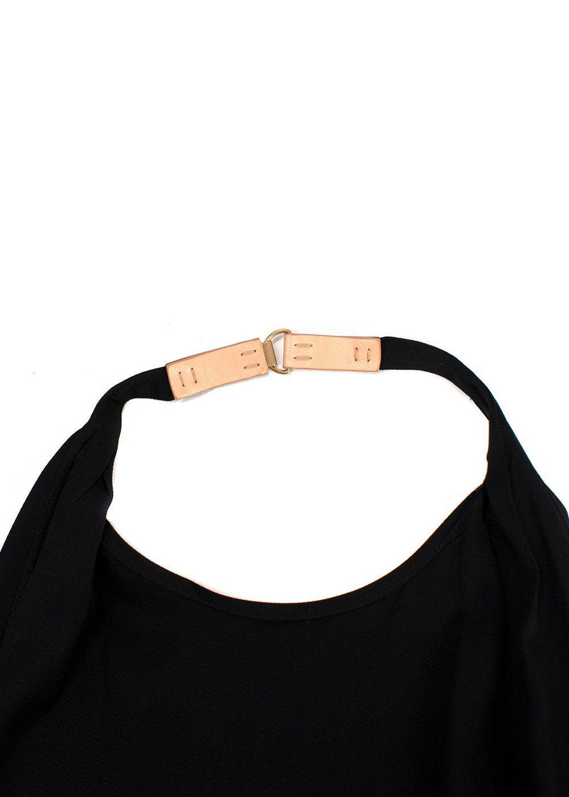 Celine Black Halterneck Open-back Dress