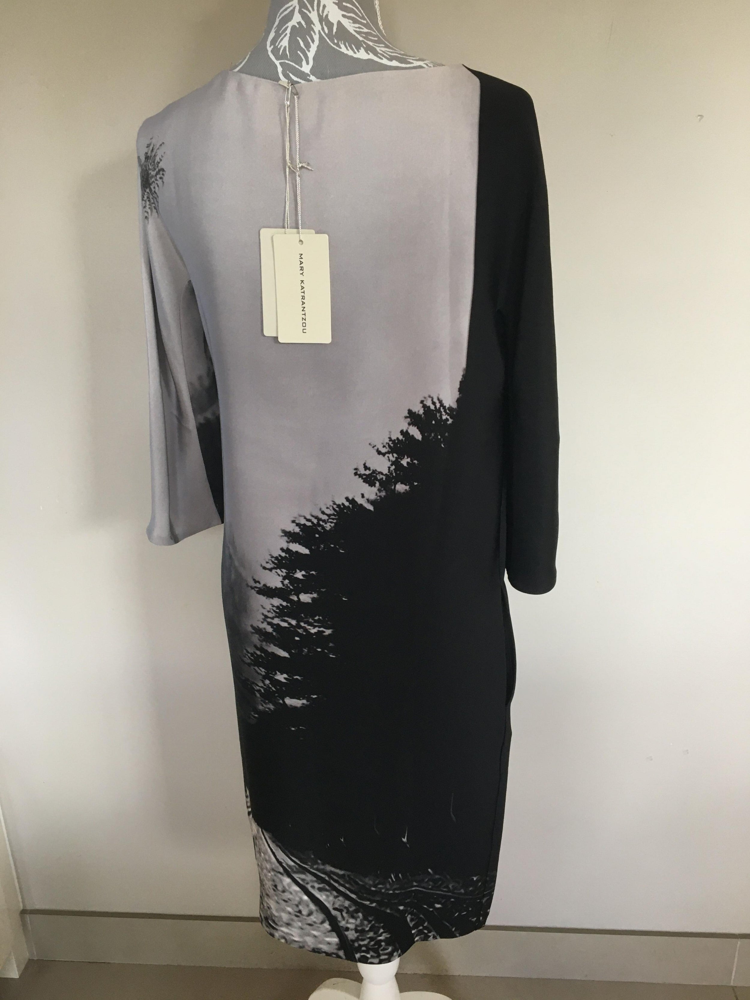 Mary Katrantzou Silk Abstract Print Dress