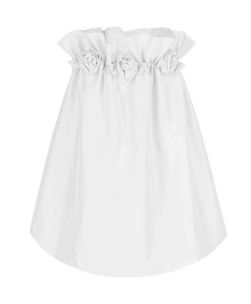 Bernadette White Floral Applique Theodore Dress