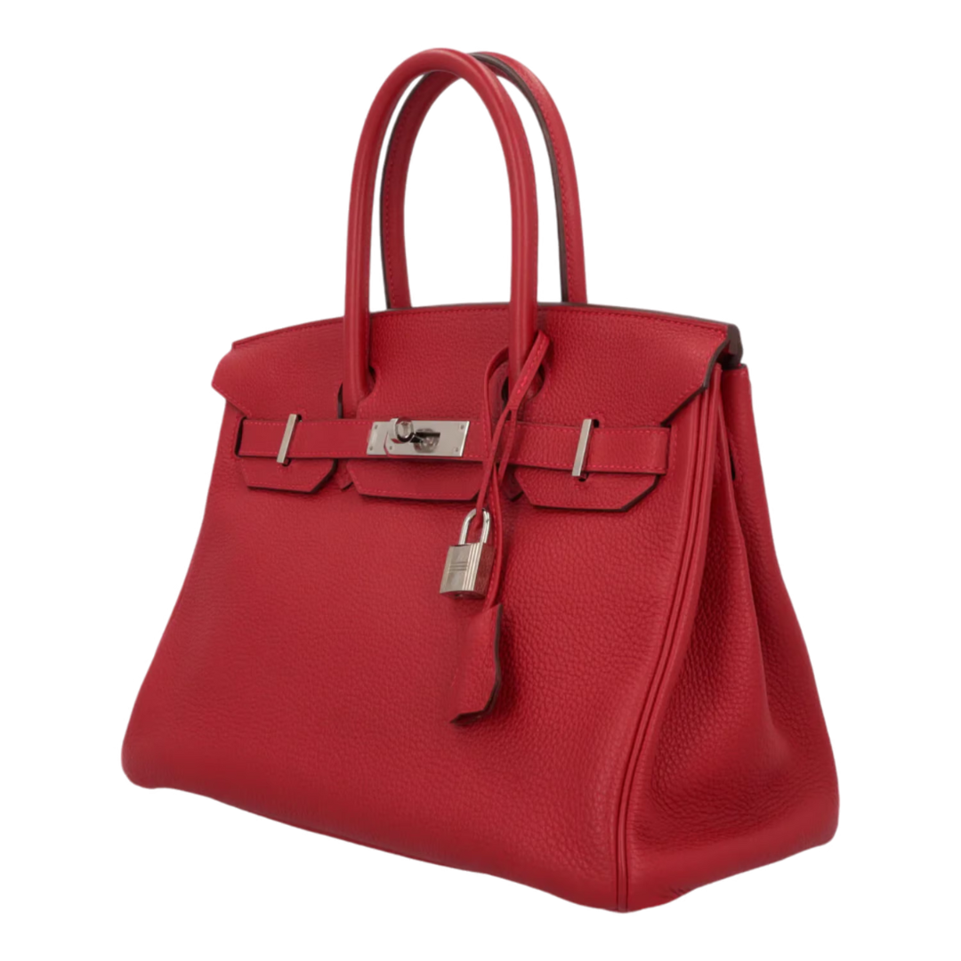 Hermès Birkin 30 cm Togo Rouge Vif Palladium Hardware
