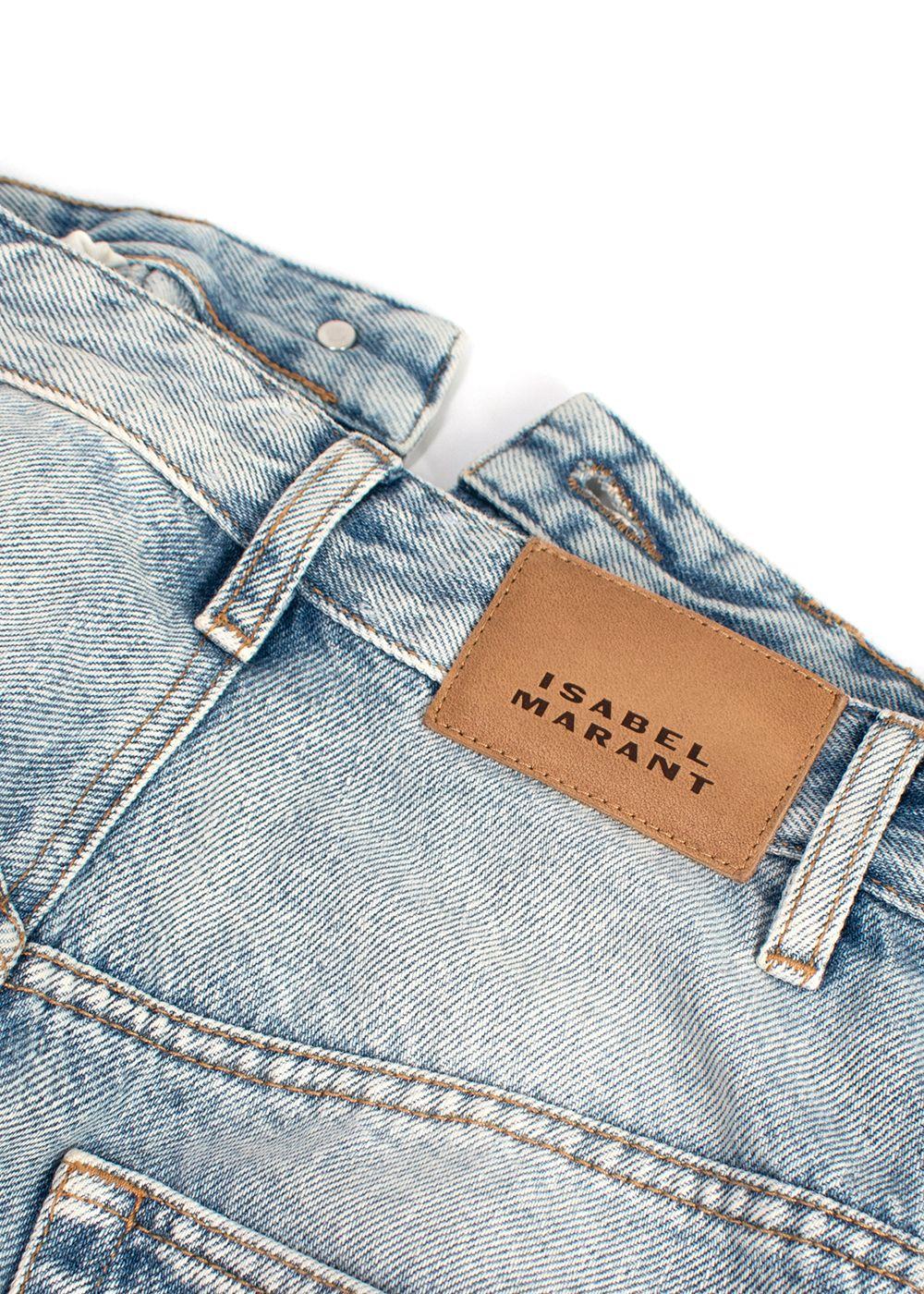 Isabel Marrant Etoile Vandy Washed Denim Midi Skirt