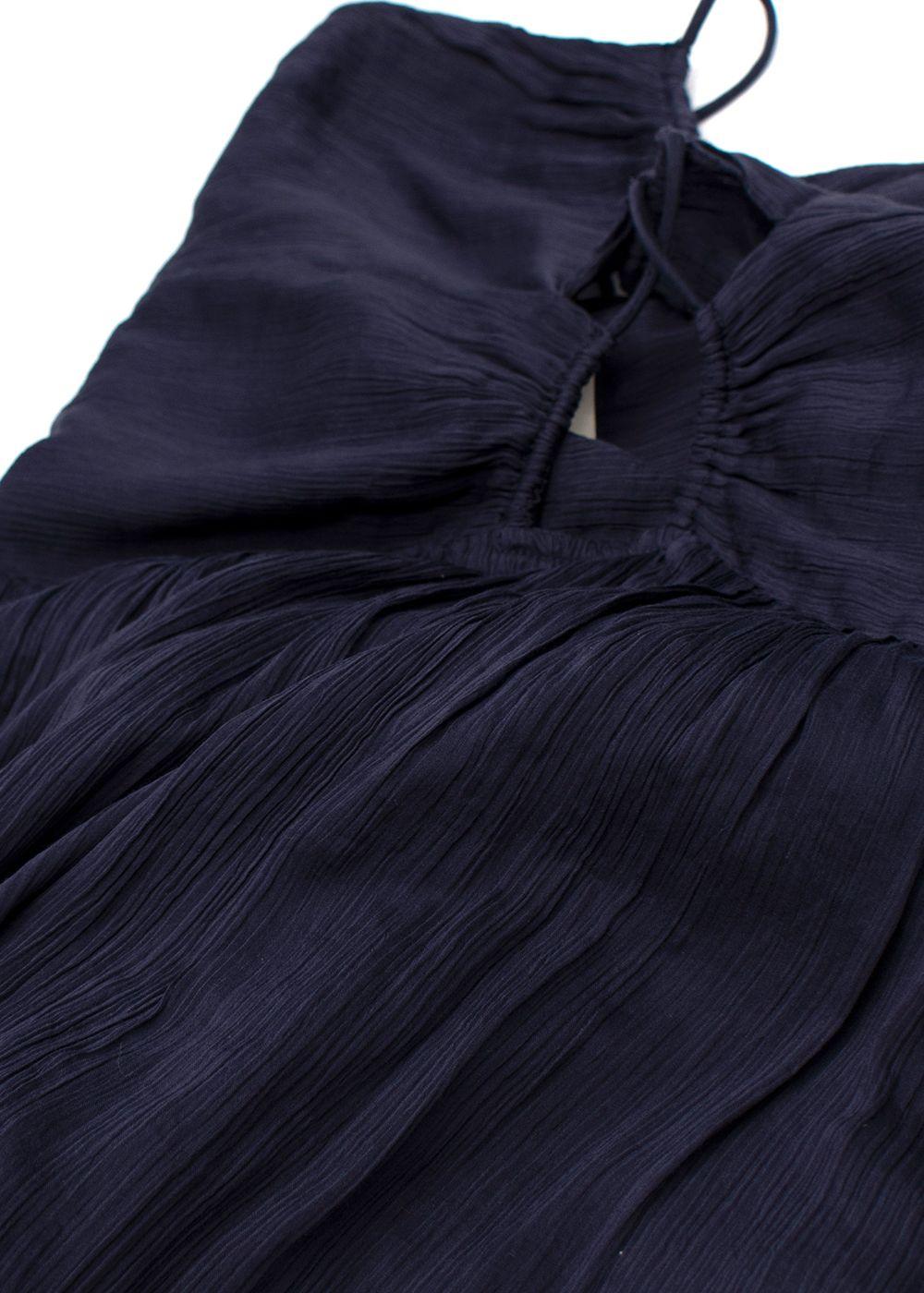 Isabel Marant Navy Birona Halterneck Dress