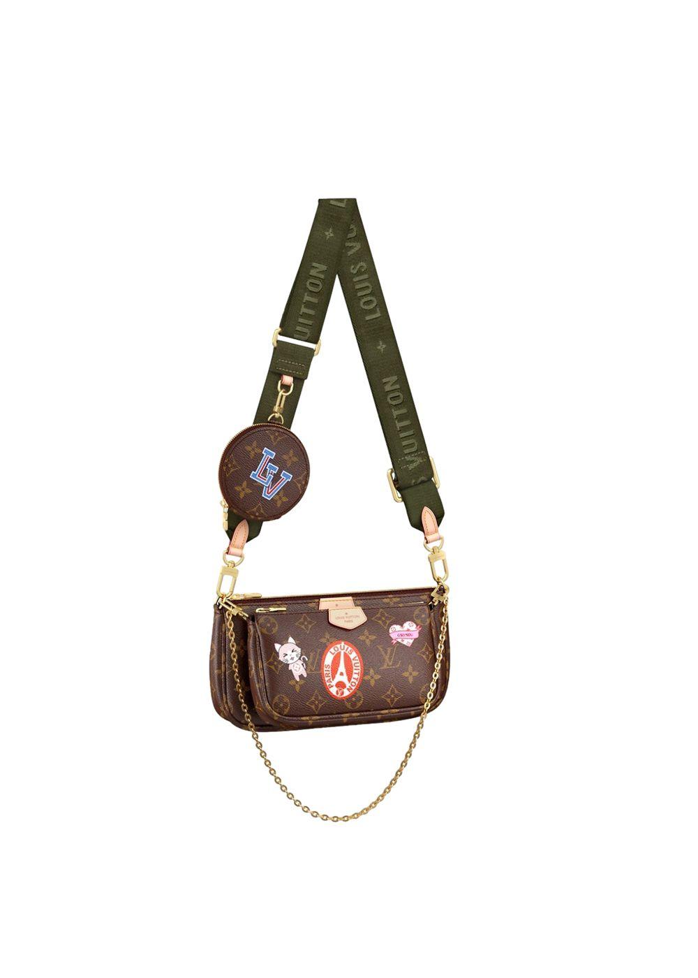 Monogram Pochette Accessoires with Stickers