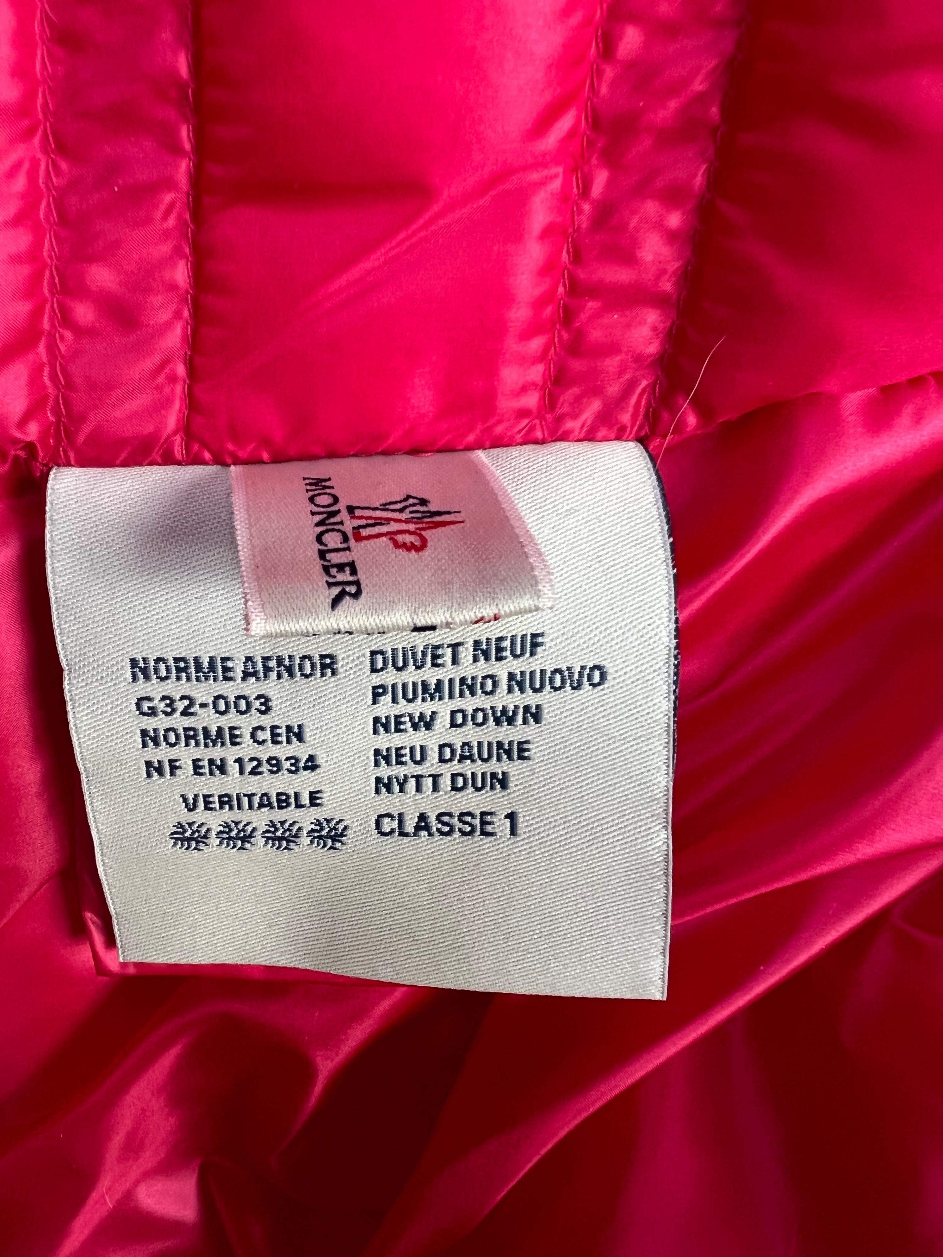 pink lightweight down jacket