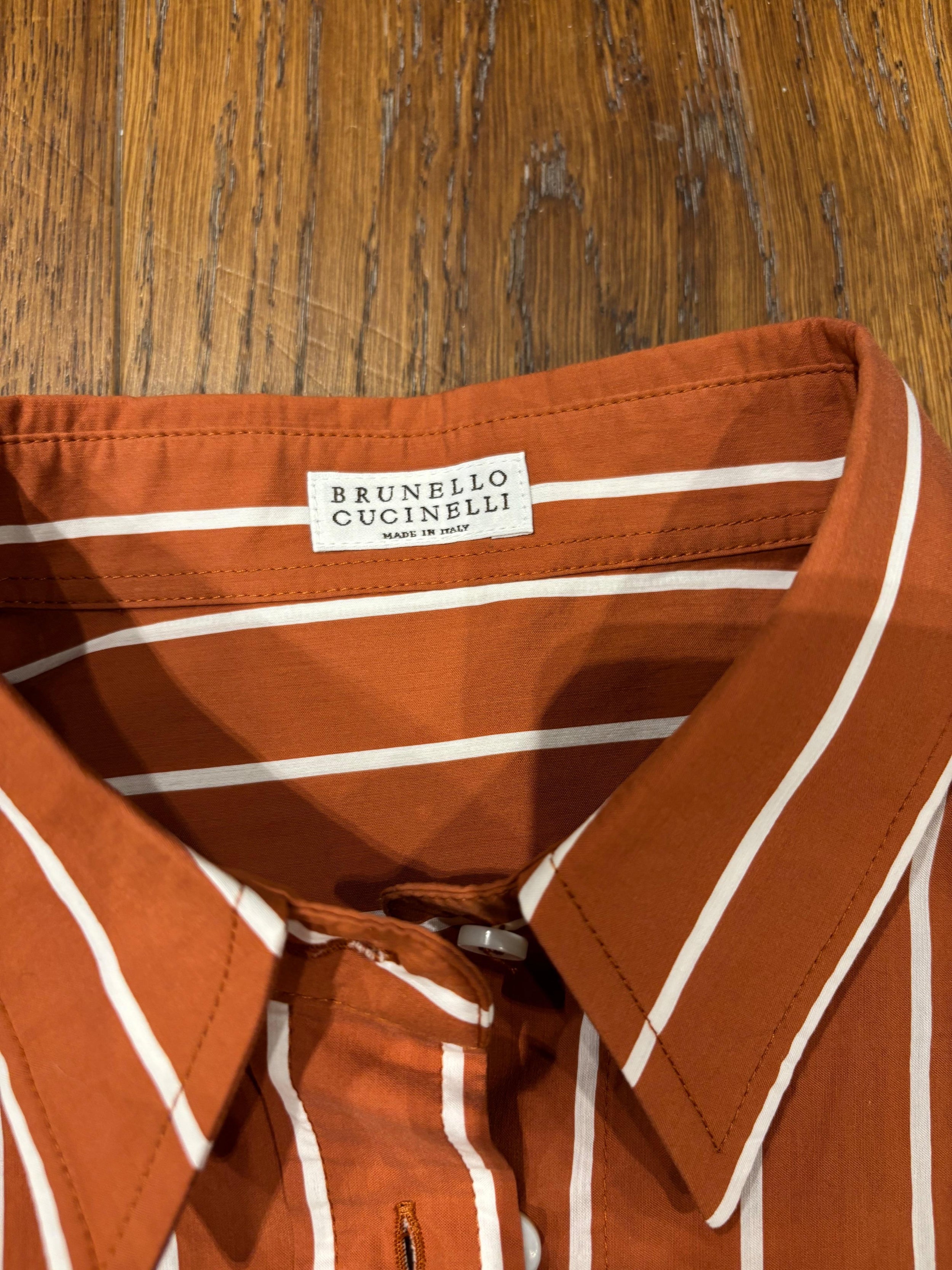 Brunello Cucinelli Striped Cotton Shirt
