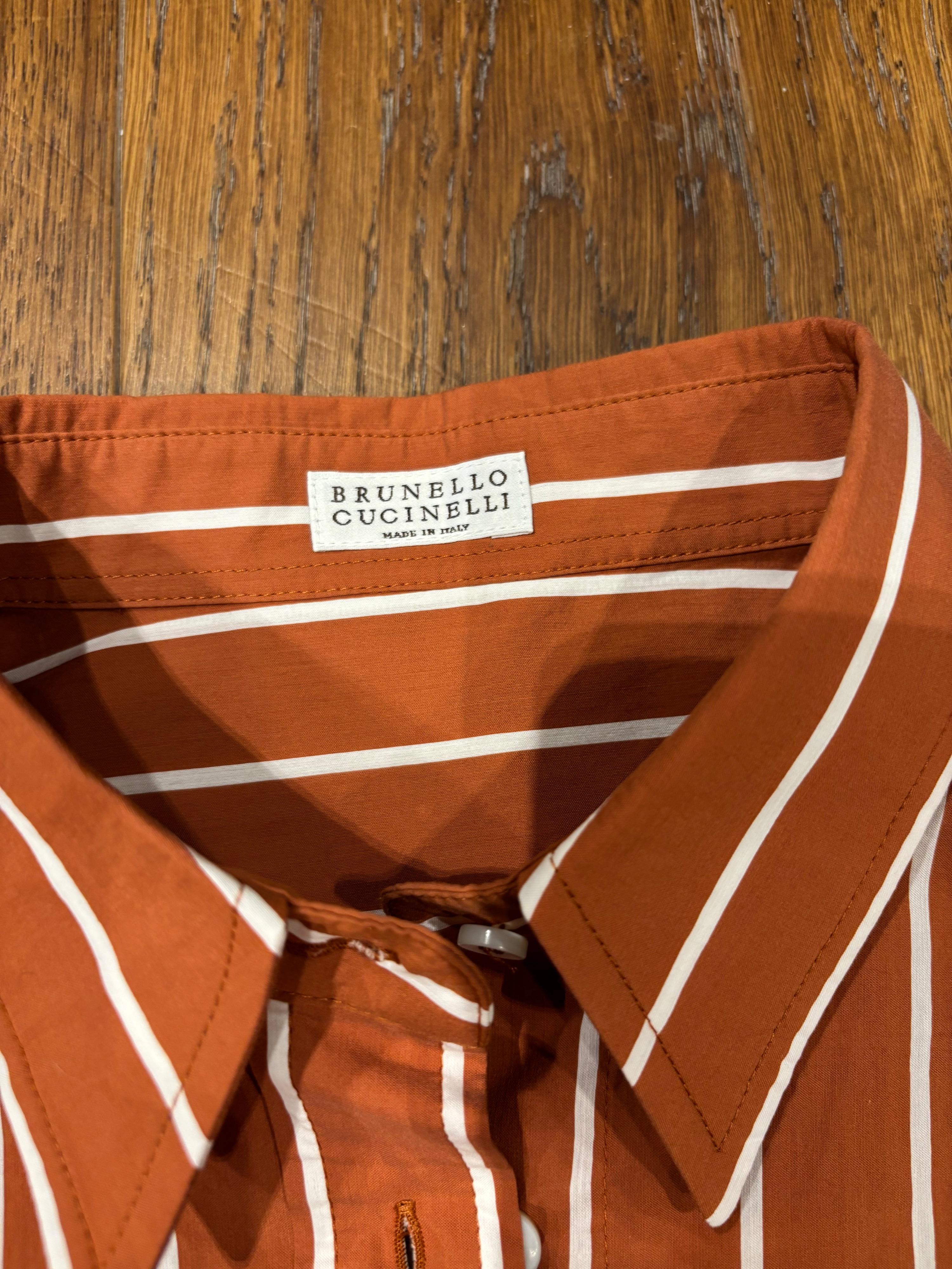 Brunello Cucinelli Striped Cotton Shirt