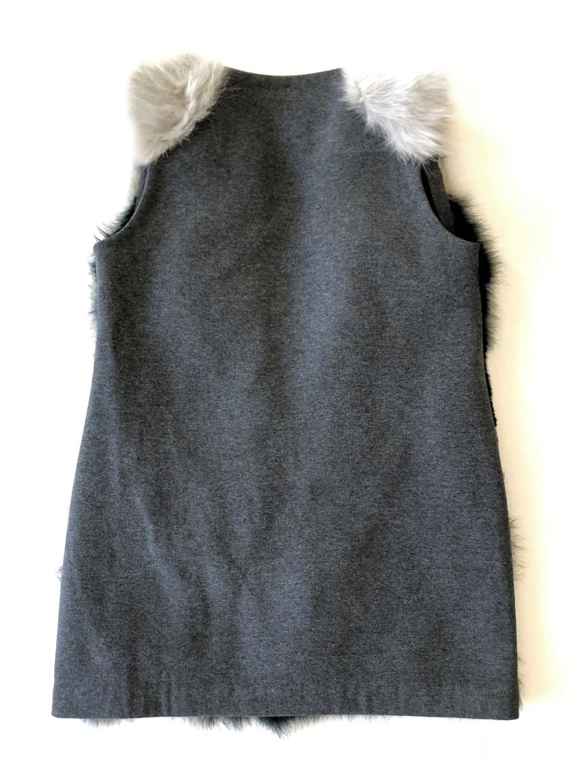 Pinko patchwork fur vest