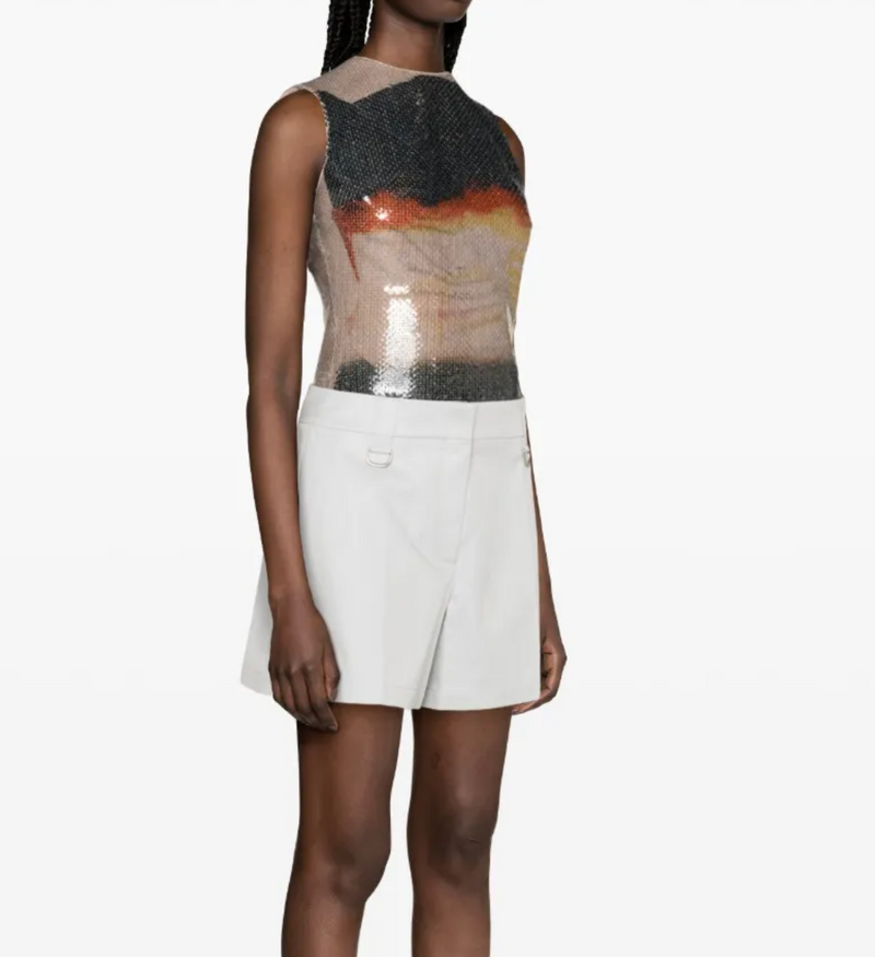 Off-White High-Waisted Shorts