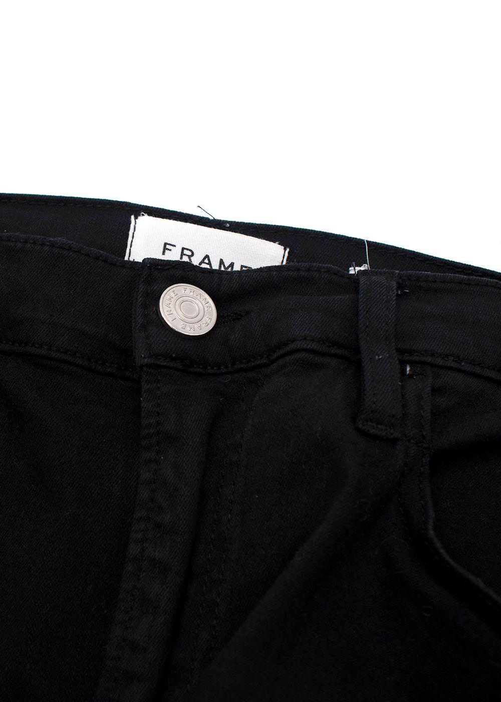 Frame Black Le High Straight Jeans