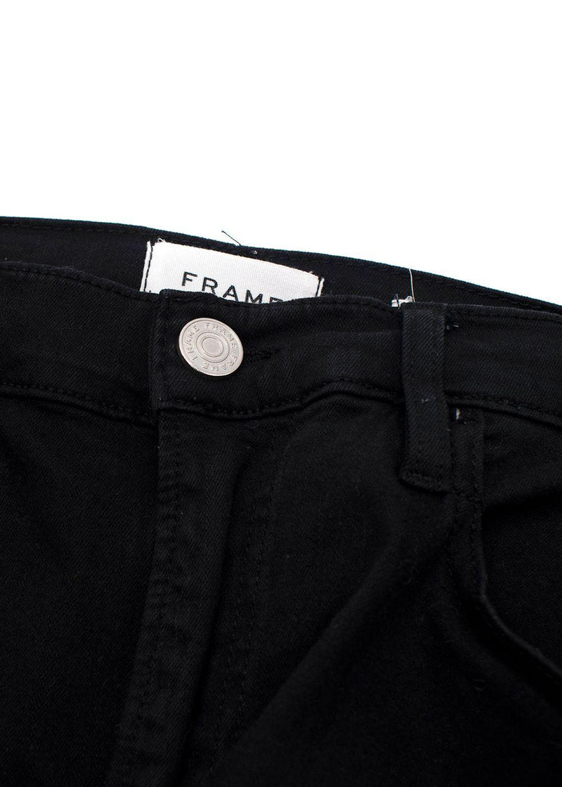 Frame Black Le High Straight Jeans