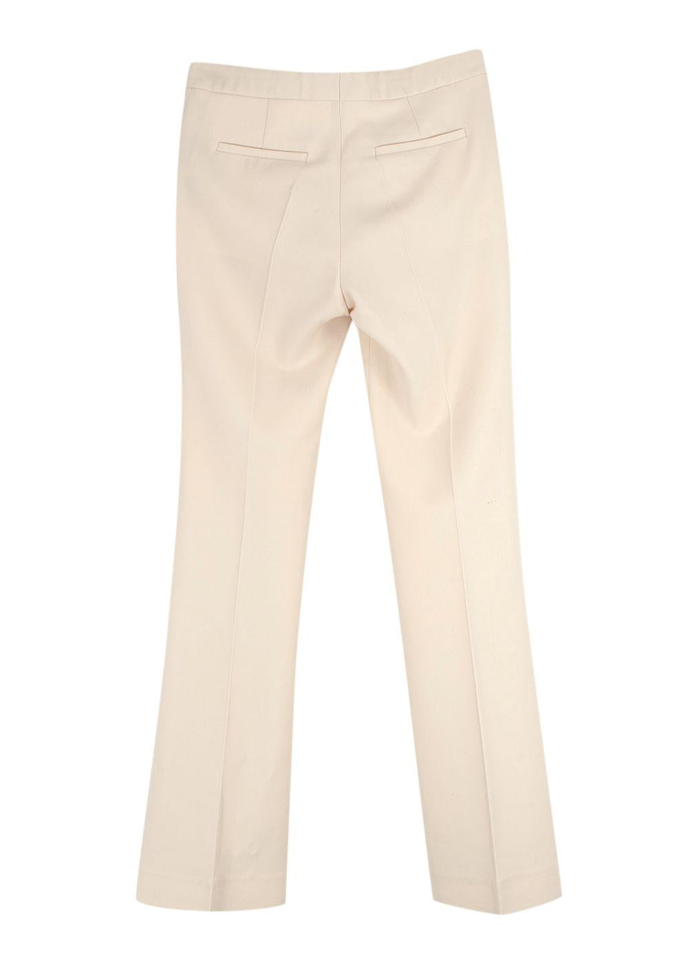 Victoria, Victoria Beckham Cream Tailored Trousers