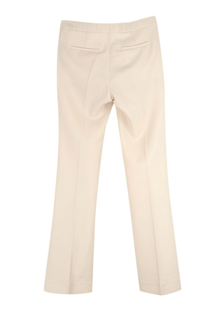 Victoria, Victoria Beckham Cream Tailored Trousers