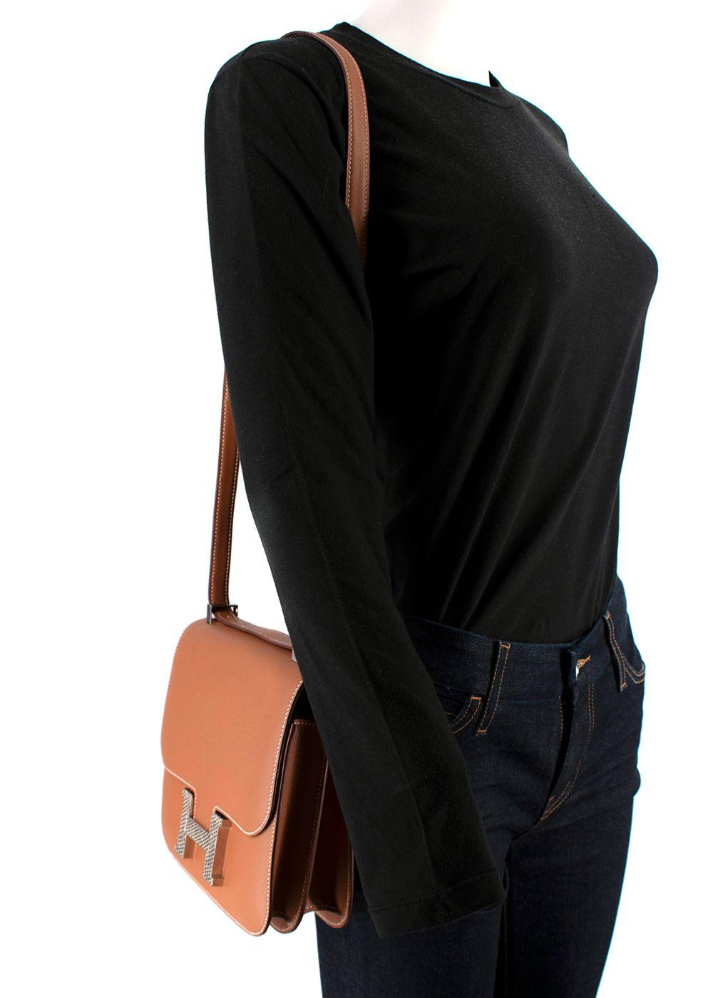 Hermès Constance 24 in Gold Madame Leather with Palladium Lizard Hardware
