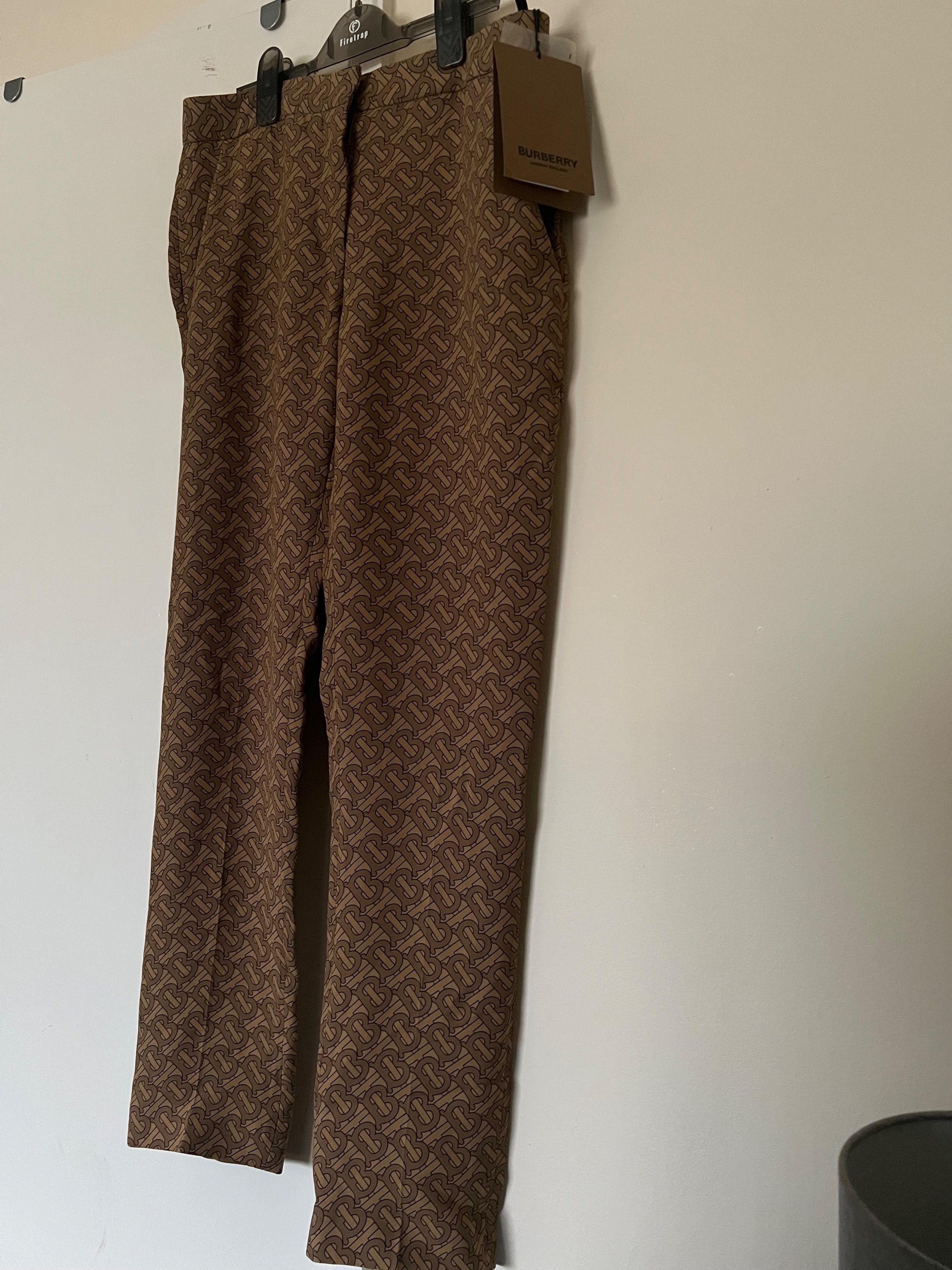 Burberry Silk Hanover Trousers
