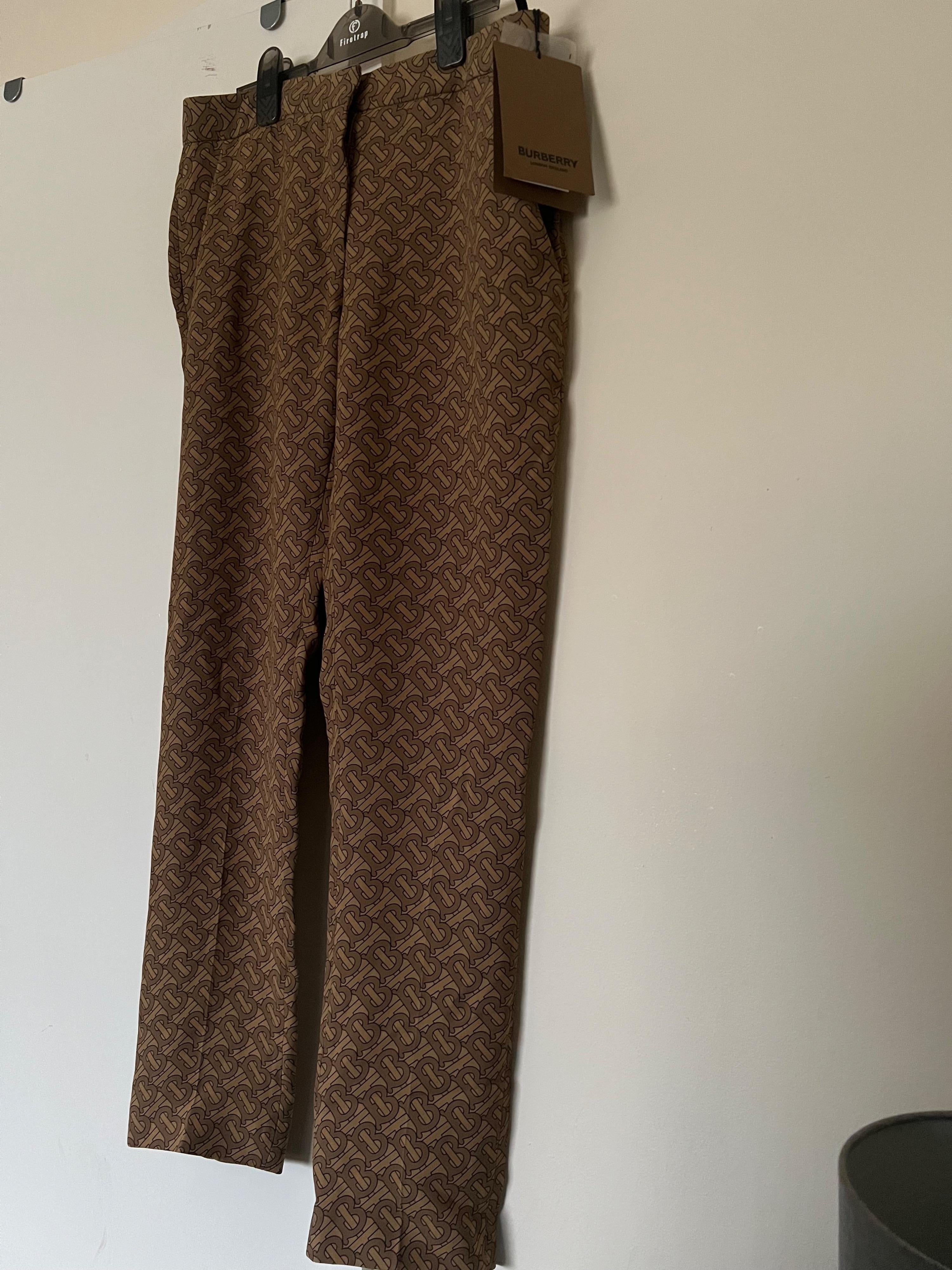 Burberry Silk Hanover Trousers