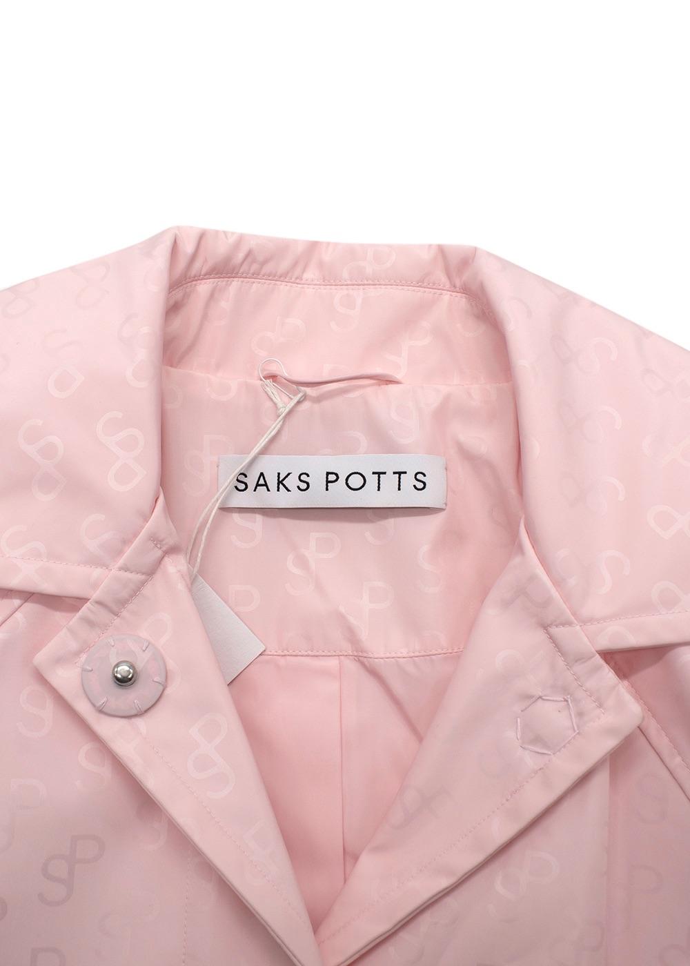 Saks Potts Pink Monogram Milan Coat