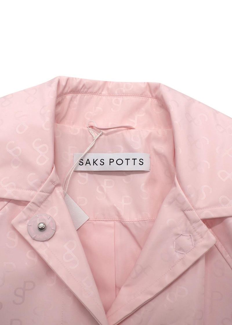 Saks Potts Pink Monogram Milan Coat