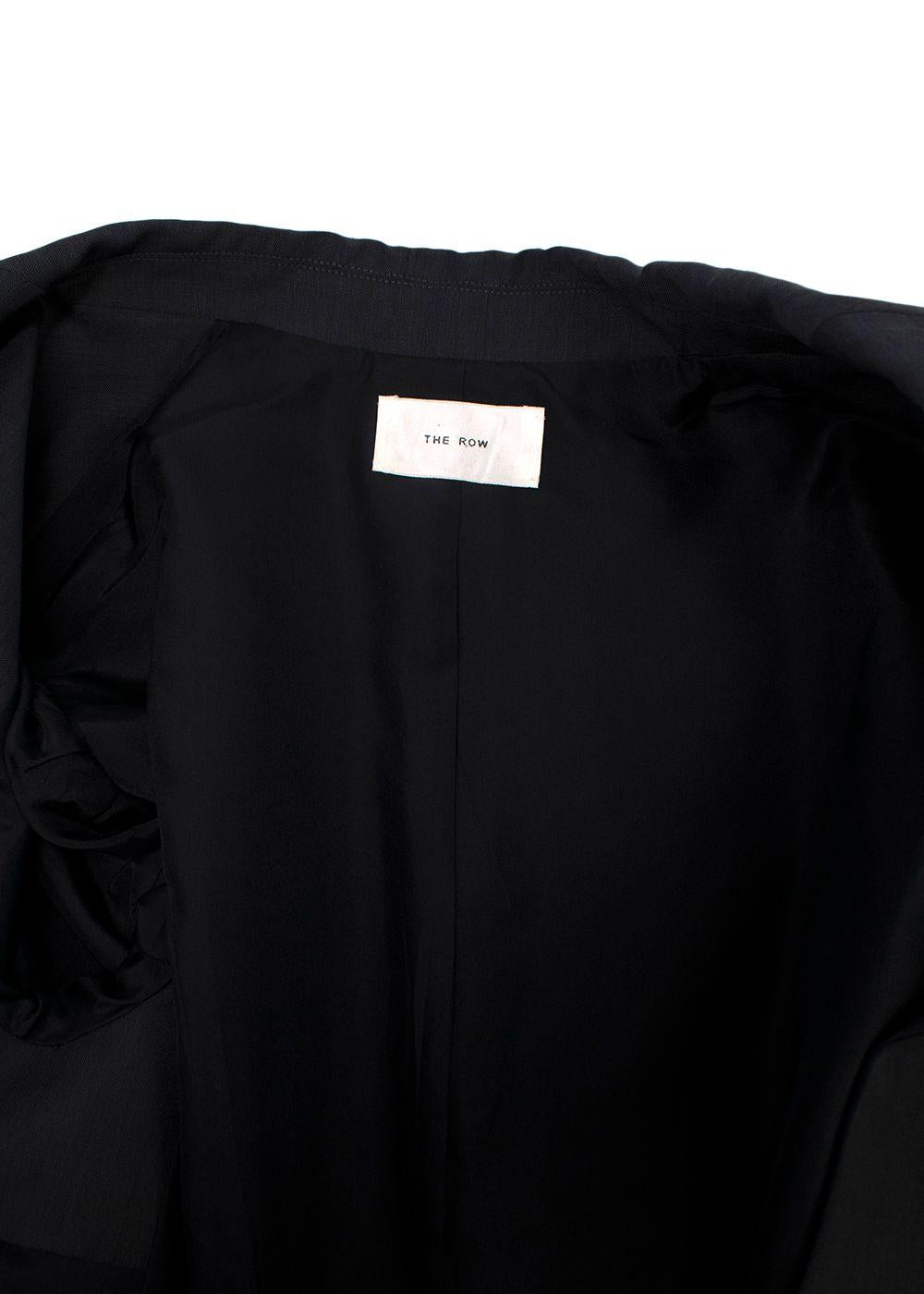 The Row Dark Grey Long Blazer