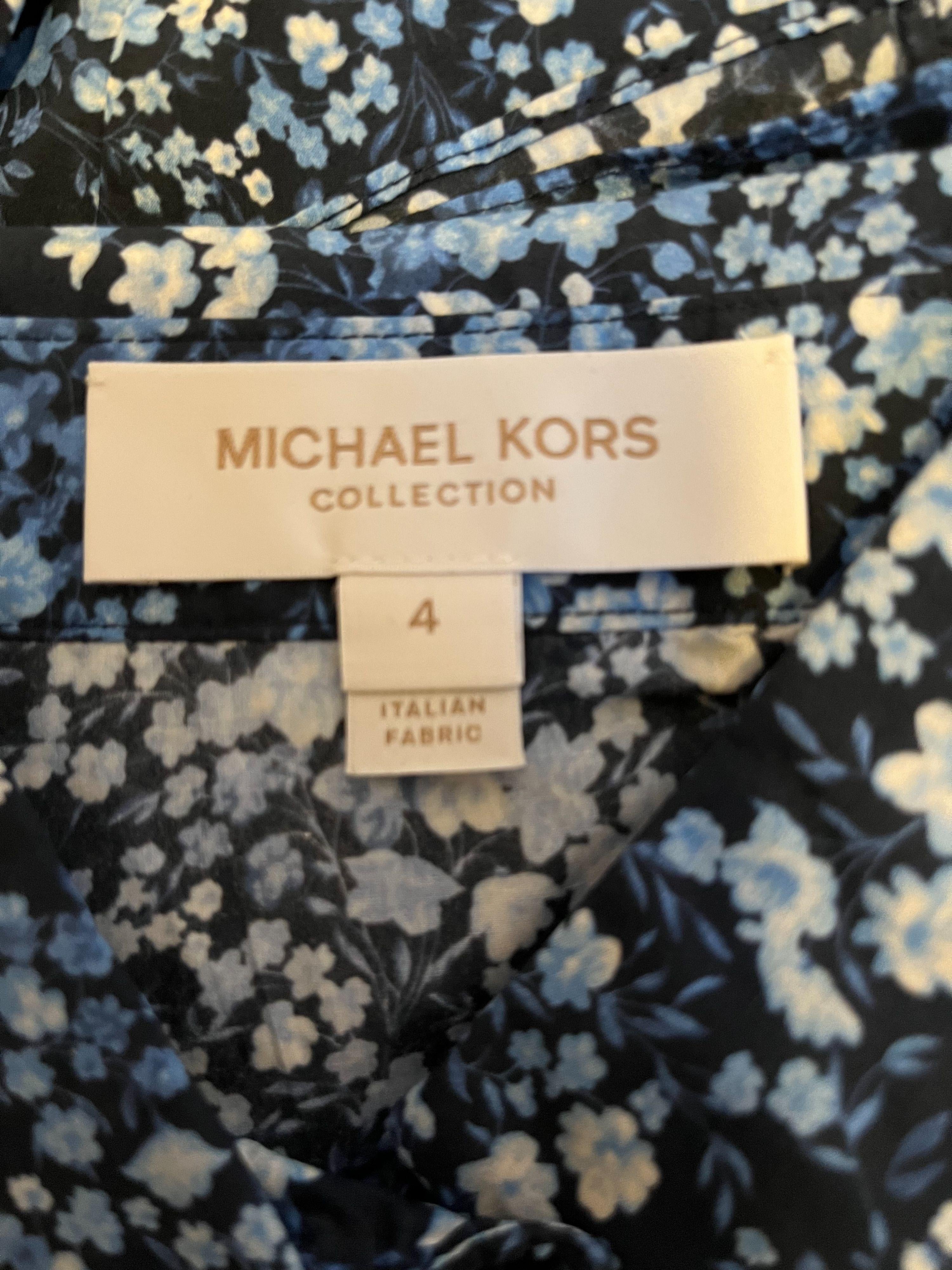 Collection blue ditzy floral shirt-waister dress