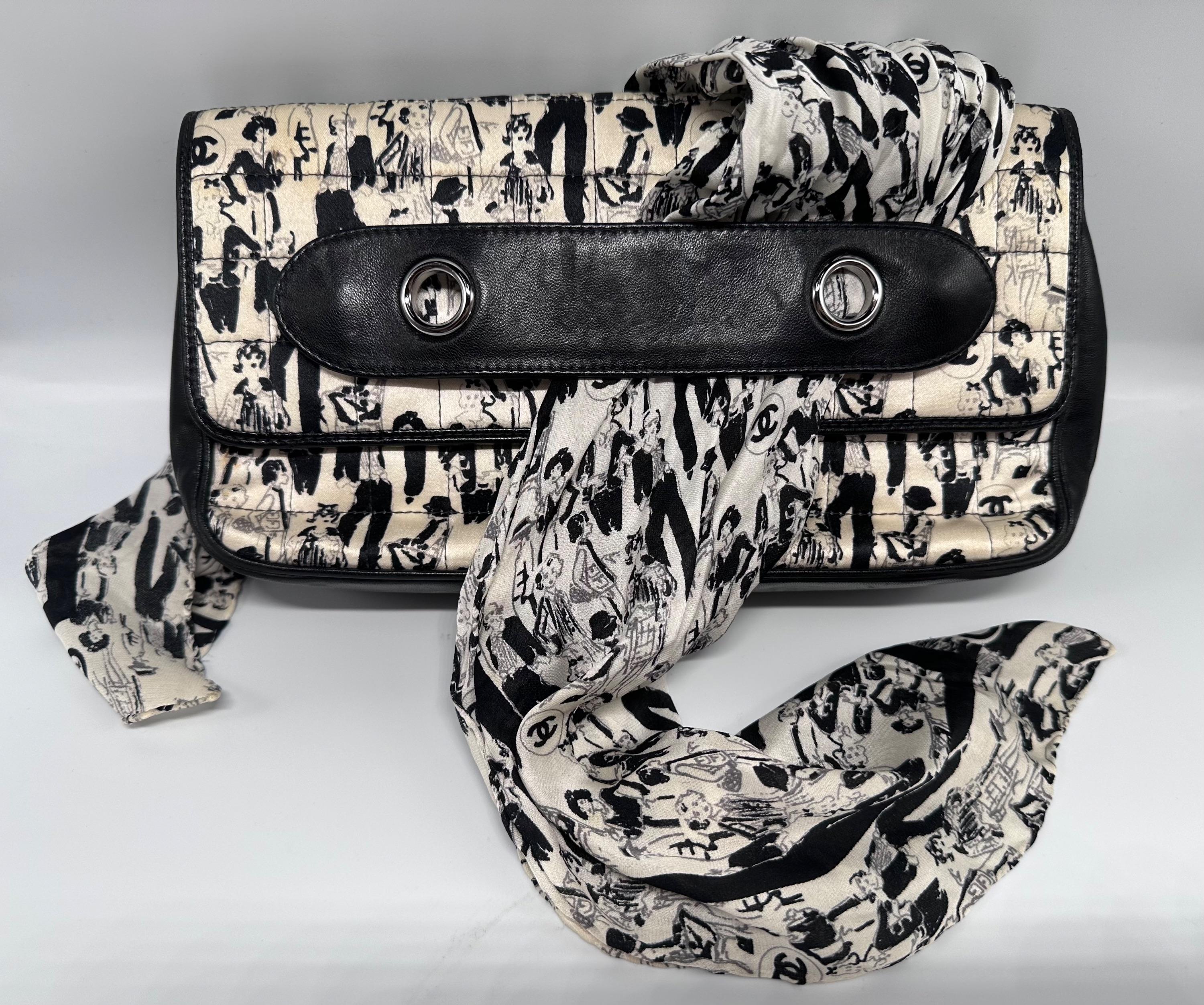 Limited Edition Silk Printed Chocolate Bar Scarf Shoulder Bag