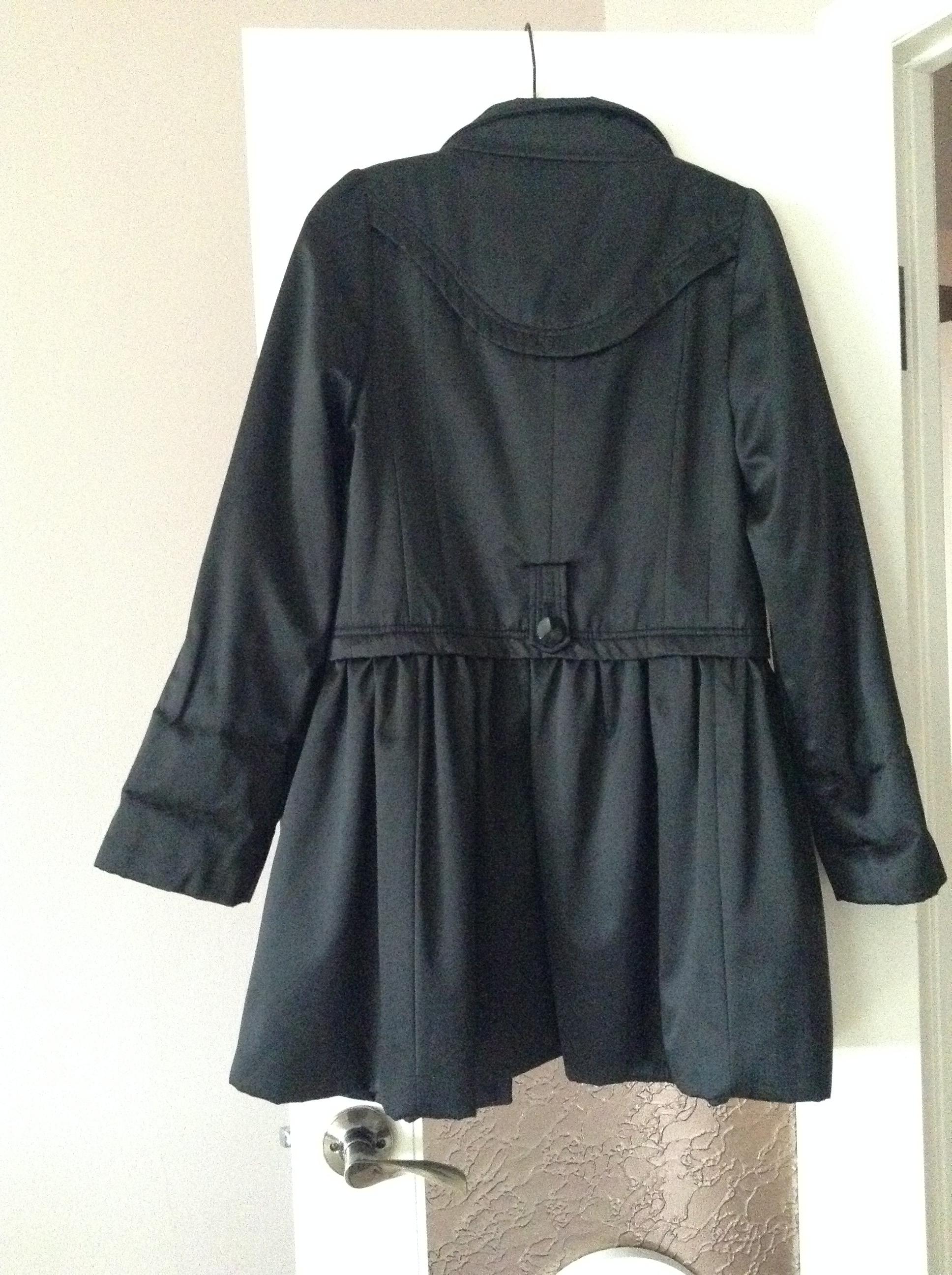 Betsey Johnson satin trench coat