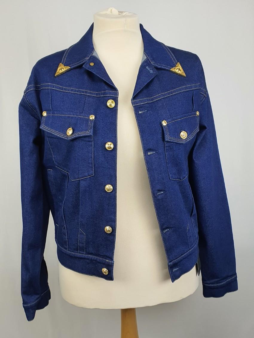 Versace Jeans Couture Gold Tip Denim Jacket