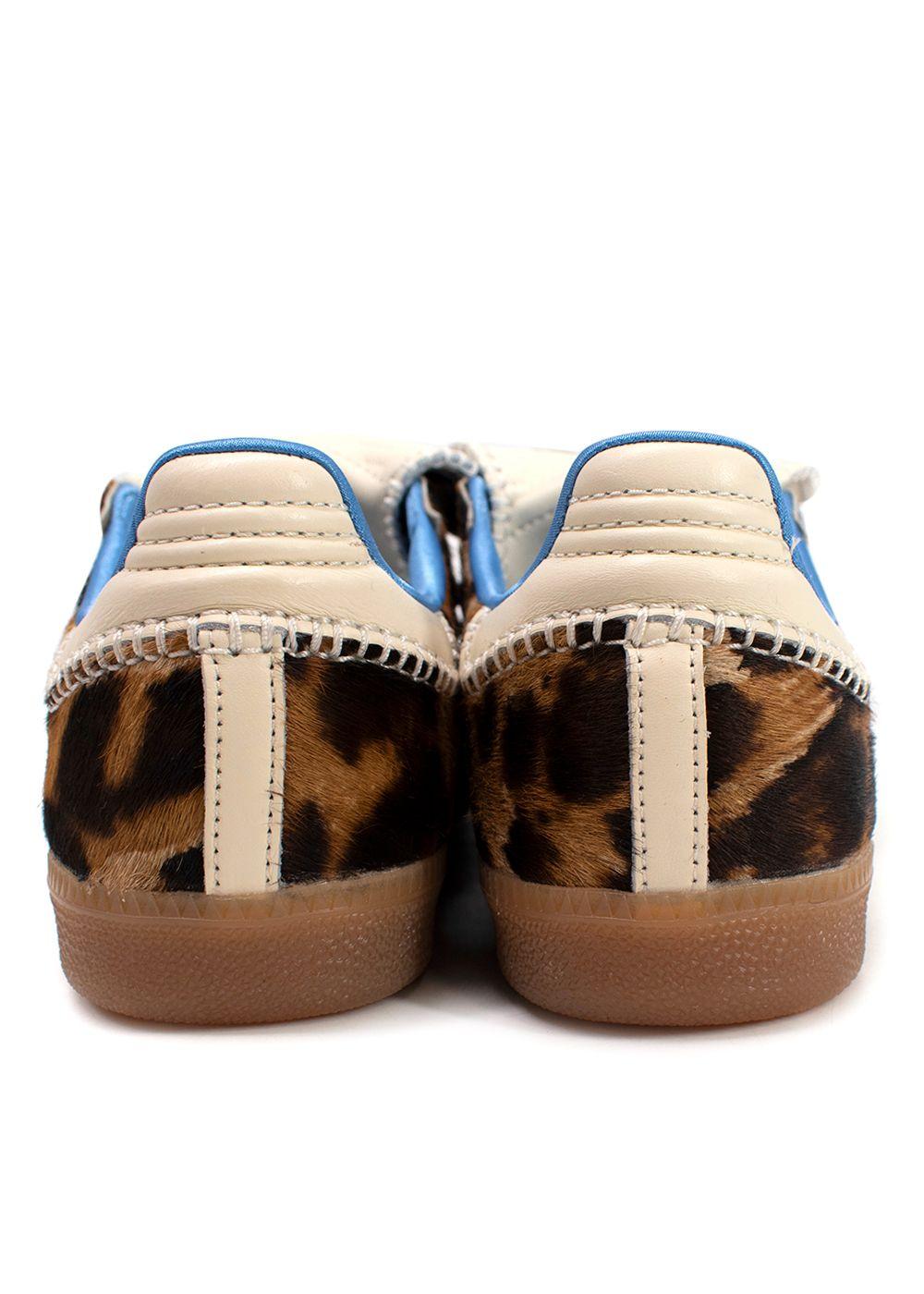 Adidas x Wales Bonner Leopard Pony Hair Samba Trainers