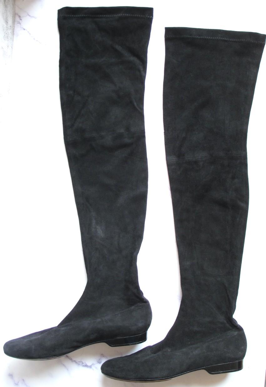 Robert Clergerie Black Suede OTK Fetej Boots