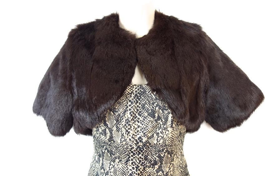 Bespoke Cropped Rabbit Fur Jacket