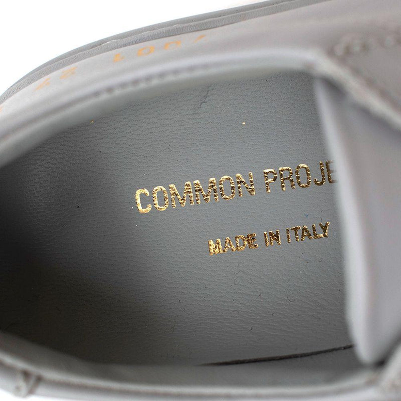 Achilles Grey Leather Trainers