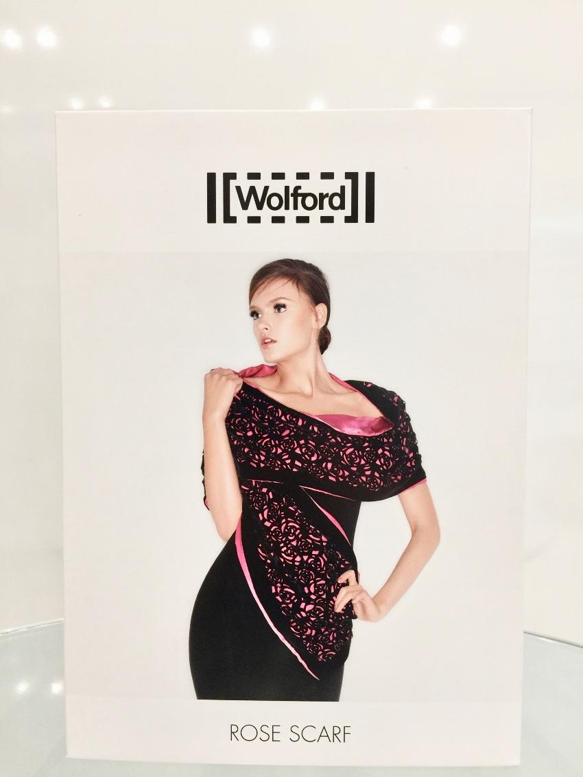 Wolford Limited Edition Silk & Velvet Rose Scarf