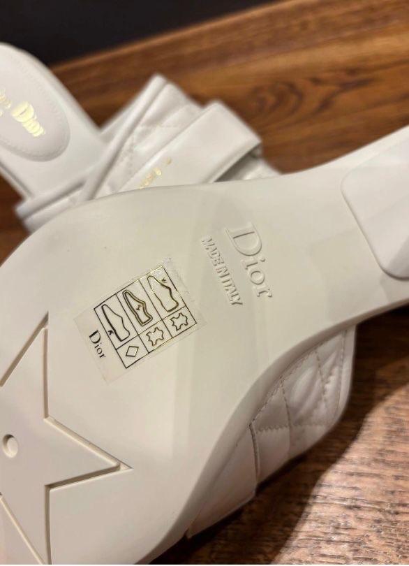 Dior White Revolution Sandals