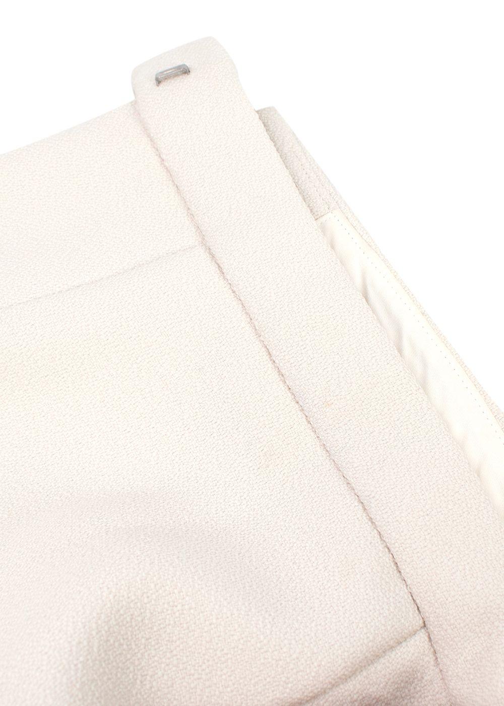 Balenciaga white wool mini skirt