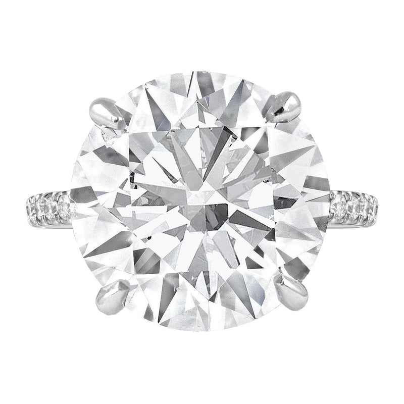Verde 6ct IGI Certified Lab Grown Round Brilliant Cut Diamond Ring