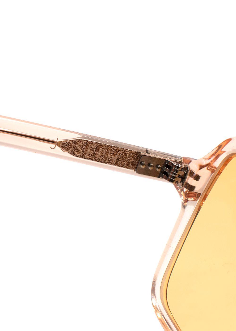 Joseph Apricot Aviator Square Sunglasses