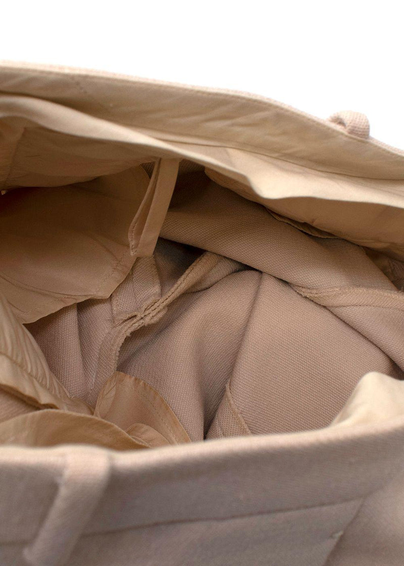 The Row Beige Wool Tailored Trousers