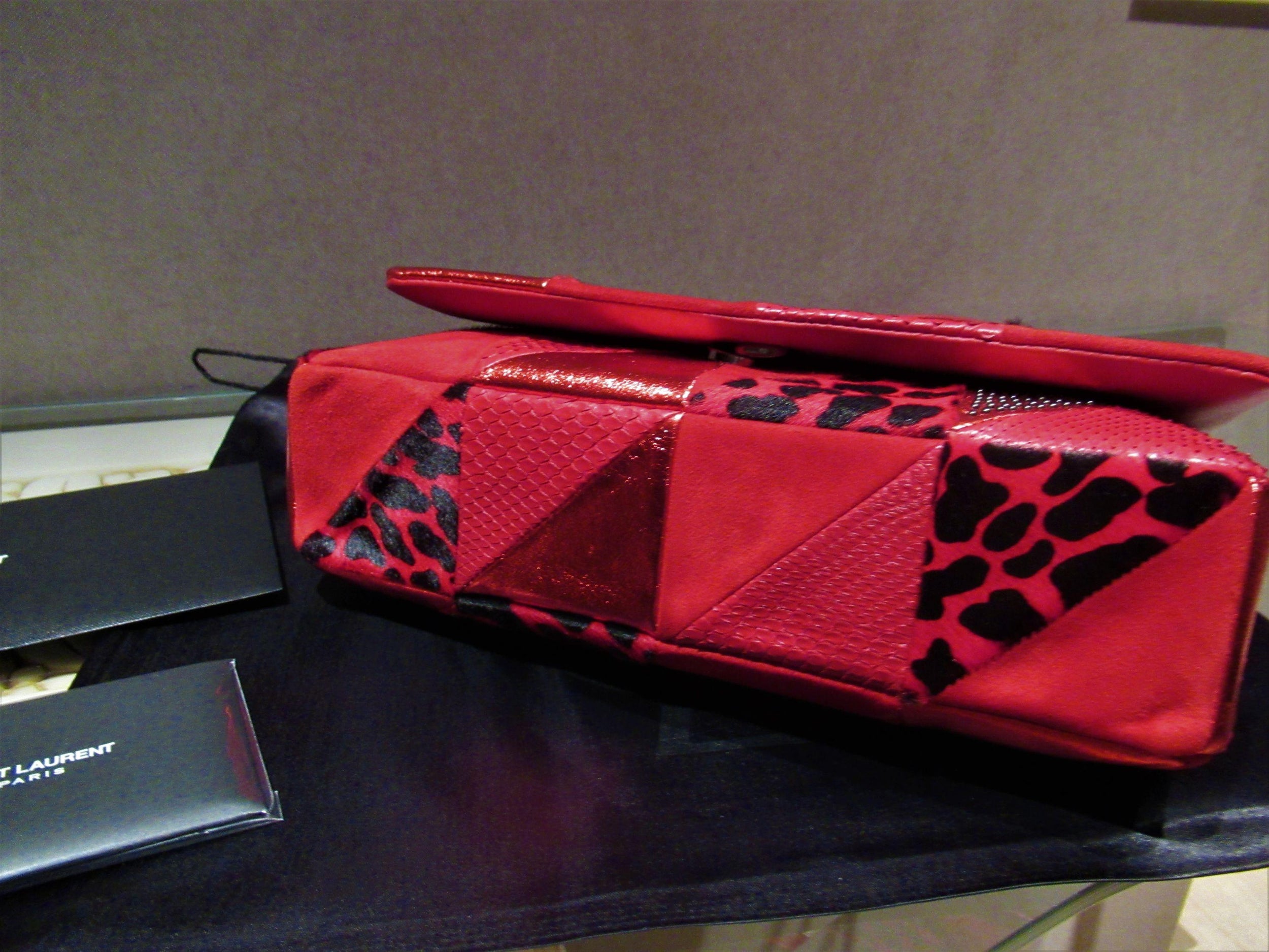 Red Mix & Match Jamie Patchwork Bag