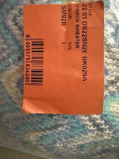 M Missoni Blue ZigZag Top