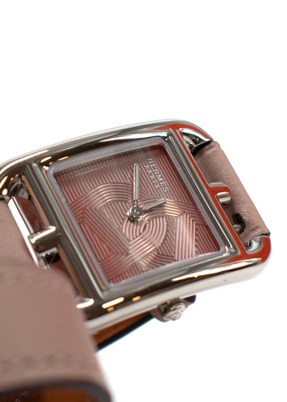 Hermes Glycine Anchor Chain Small Model Cape Cod Watch with Double Tour Strap