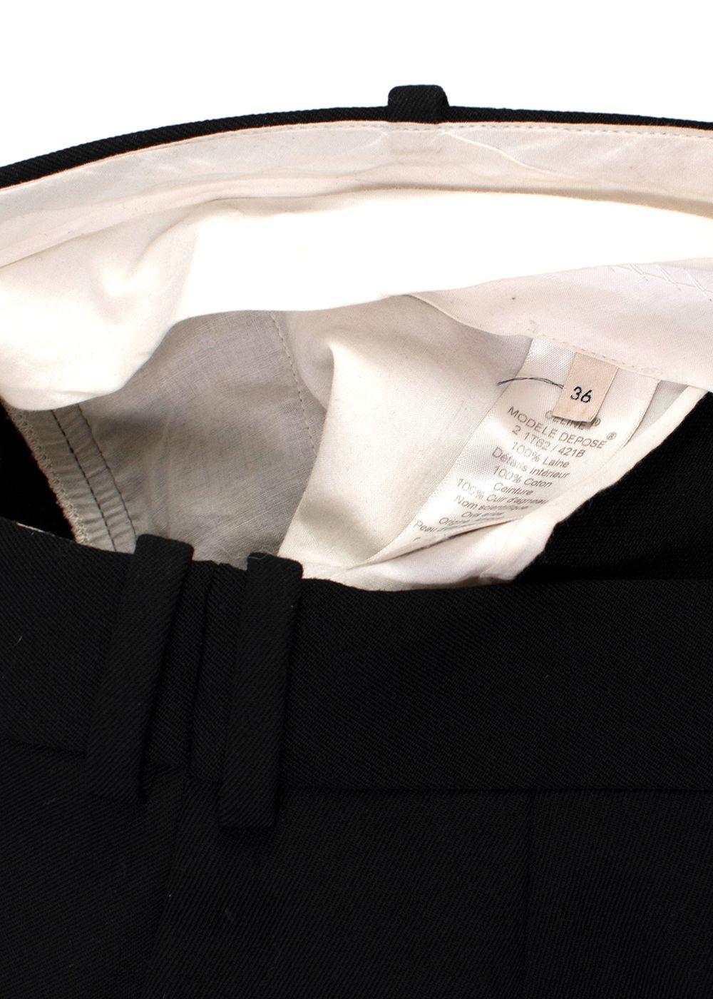 Céline Black Tailored Trousers