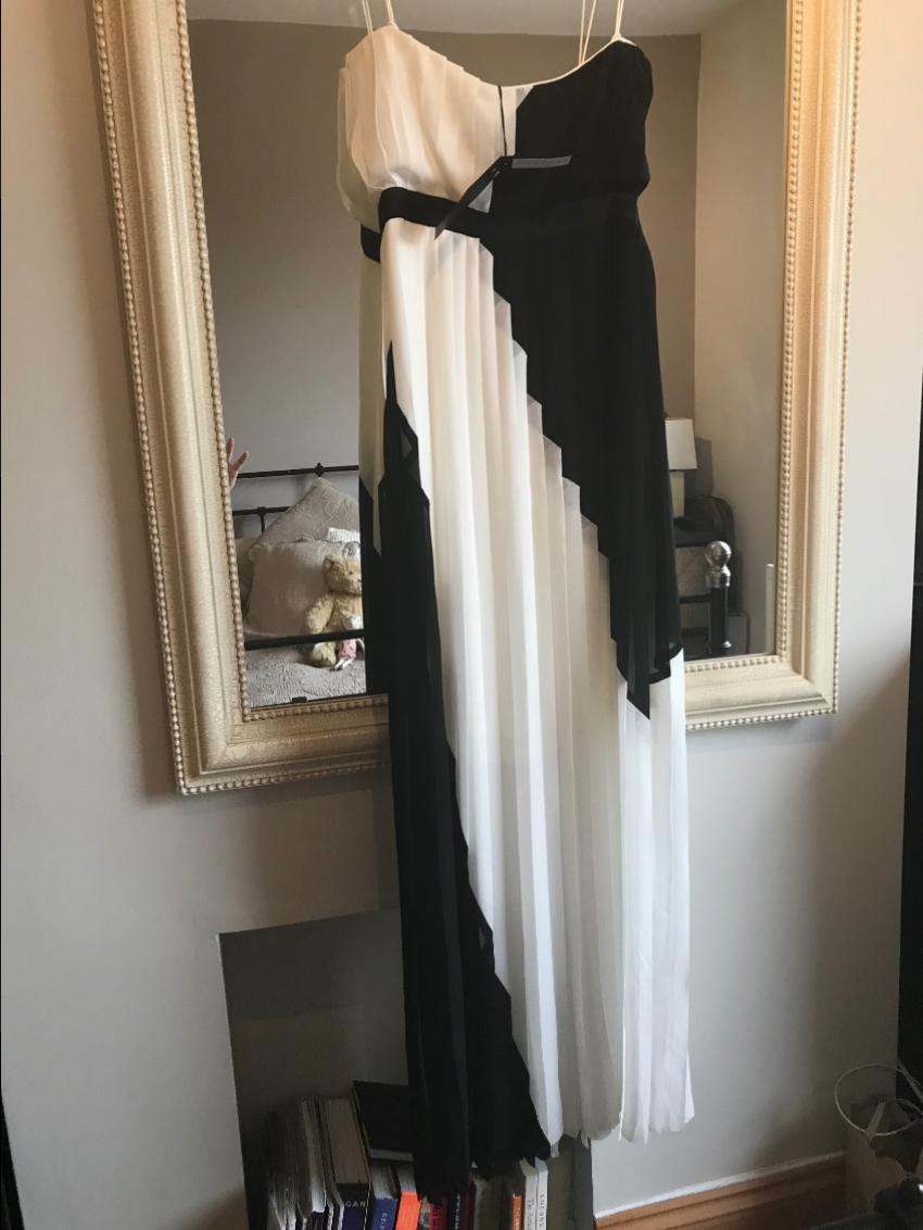 Paul Smith Black Label Pleated Chiffon Gown