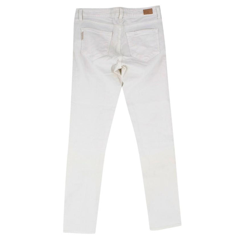 Paige White Denim Skyline Ankle Peg Jeans