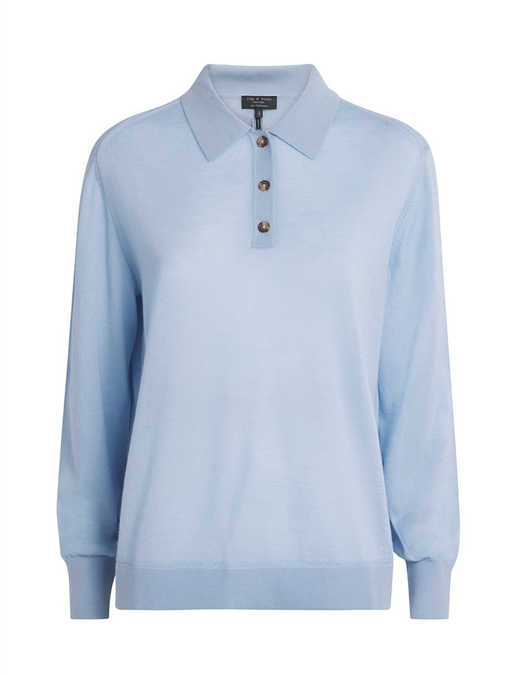 Rag & Bone Cashmere Adeline Polo Sweater