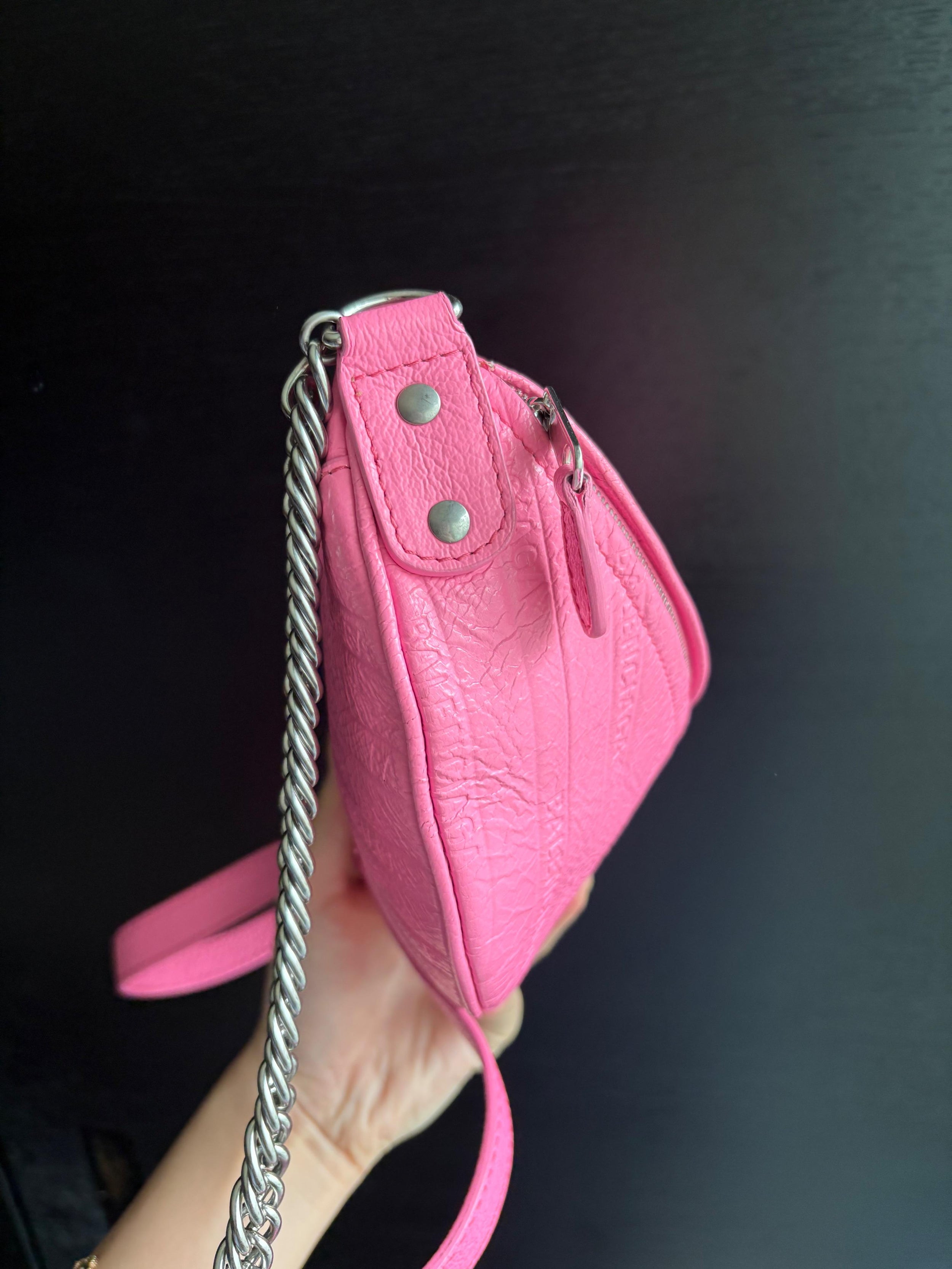 Balenciaga Souvenir XS Pink Leather Bag