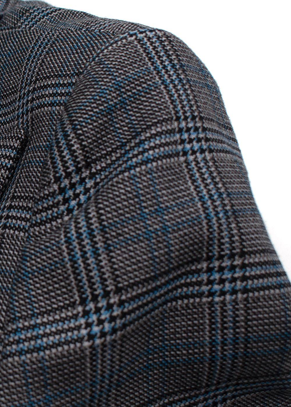 Michael Kors Grey Check Wool Single Breasted Blazer